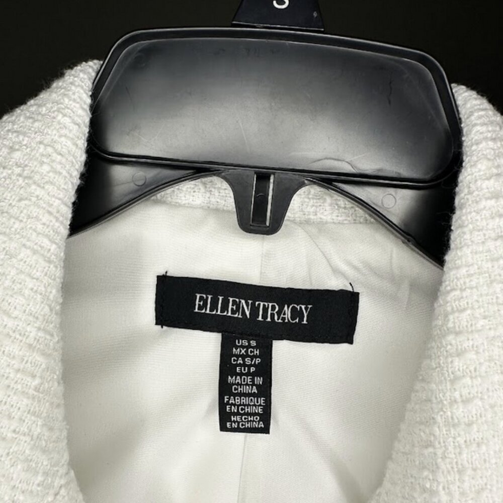 Ellen Tracy SP Size Small Petite White Ladies' Blazer Jacket - Picture 3 of 3